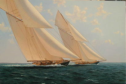 this is<i>America's Cup painting, sold</i> Americas Cup